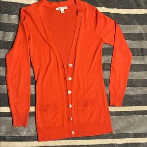 Banana Republic Vibrant Orange Cardigan